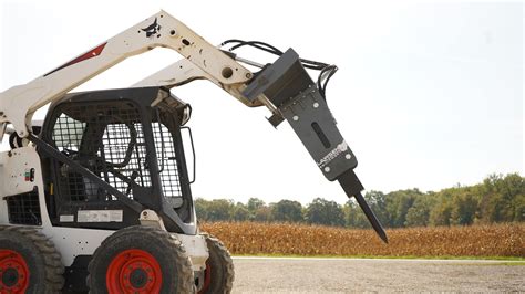 mini skid steer breaker hammer|jackhammer attachment for skid steer.